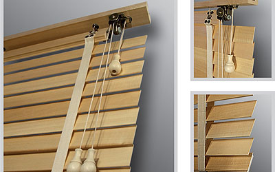 Drevená žalúzia - Drevené žalúzie 50mm retro